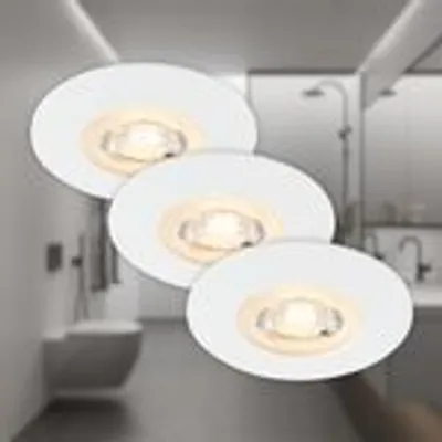 Produktbild von LED Einbauleuchten, weiß-matt, IP65, 3xLED/5W