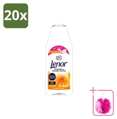 Immagine prodotto di 20 flaconi di Lenor Bügelwasser Summer Breeze - 1000 ml - Confezione risparmio - 20 pezzi