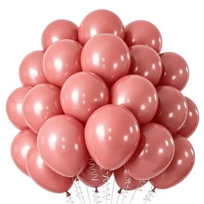Productafbeelding van Ballonketting, retro roze, 60 stuks, set van 12-inch latexballonnen voor verjaardag, bruiloft, feest