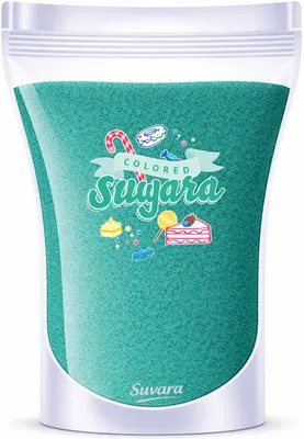 Produktbild von Dekorzucker Zucker Grün Türkis 500 g für Torten, Zuckerwatte und Popcorn