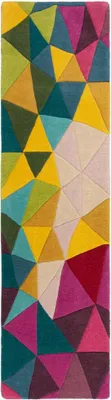 Zdjęcie produktu dla 60x230 cm Ręcznie tuftowany bieżnik Illusion Falmouth Multi