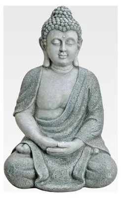 Produktbild von Großer Buddha 62 cm aus Polyresin für Garten Deko