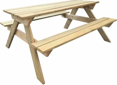 Zdjęcie produktu dla VidaXL 41725, Drewno, Drewno sosnowe, Kształt prostokątny, 4 x noga, 1500 mm, 1350 mm