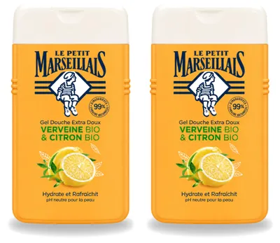Obrázek produktu pro 2 x sprchový gel Le Petit Marseillais Citronová a verbenová vůně - 250 ml - výhodná balení - 2 kusy