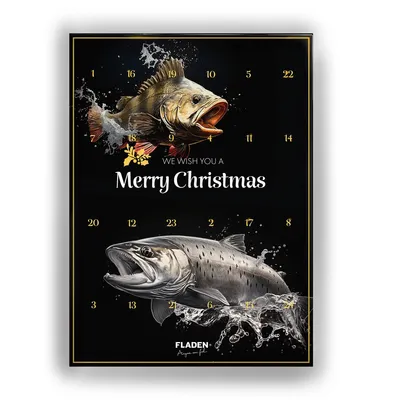 Produktbild von Fladen Merry Fishmas Adventskalender Hecht Forelle