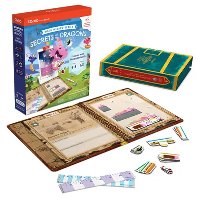 Obrázok produktu pre Osmo - Math Wizard and The Secrets of The Dragons for iPad & Fire Tablet - Ages 6-8/Grades 1-2 - Measurement & Estimating - Curriculum-Inspired - STEM Toy (Osmo Base Required)