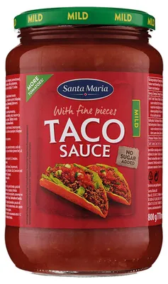 Image de Santa Maria Taco Sauce doux fête tomate fin idéal pour les fêtes 800g