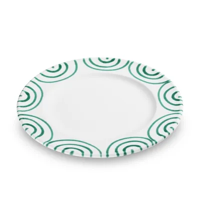 Produktbild von Gmundner Keramik Grüngeflammt Dessertteller Gourmet 22cm