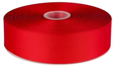 Productafbeelding van Solidchoice - Grosgrain Lint Rood 50mm x 91m voor Geschenkverpakking