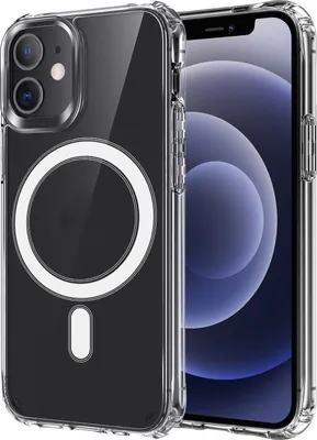 Produktbild von Mobigear Crystal – Transparente Schutzhülle für iPhone 12 Mini mit MagSafe-Funktion, Hartschale, Rückseite – Transparent