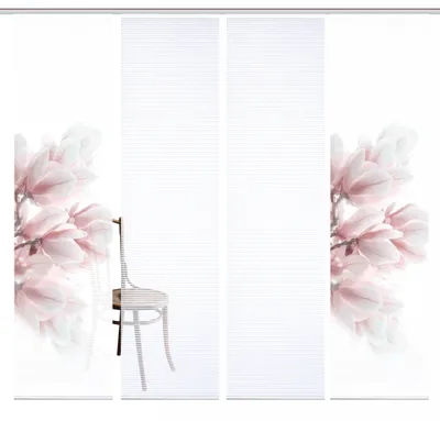 Produktbild von 84105 MORIGA Schiebegardine, recyc. Polyester 245x60 cm, Bambusoptik