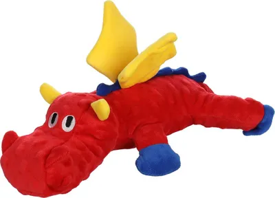 Produktbild von Flamingo Hundespielzeug Drache Jorre rot
