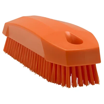 Productafbeelding van VIKAN handborstel, smalle nagelborstel, hard, volledig HACCP-conform, kleur: oranje