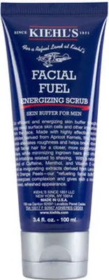 Produktbild von Kiehl's Facial Fuel Energizing Scrub 100 ml, Männer, Universal, Reinigend, Energiespendend, Peeling, Koffein, Menthol, Röhre, Aqua/Water, Myristic Acid, Perlite, Palmitic Acid, Potassium Hydroxide, Disodium Ricinoleamido...
