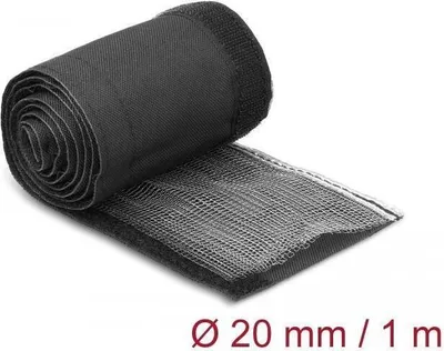 Produktbild von DELOCK EMV Abschirmgeflechtschlauch 1 m x 20 mm schwarz