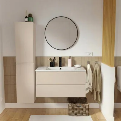Image de Ensemble meuble simple vasque SORRENTO 80cm