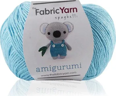 Productafbeelding van Fabriekskatoenen garen, geschikt voor amigurumi, 200 meter, turquoise kleur