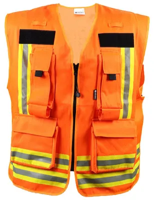 Produktbild von Dönges Kennzeichnungsweste, Orange 201894 (Führungskräfte Warnweste)