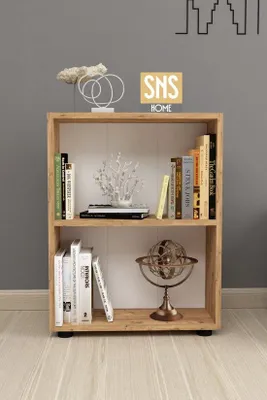Produktbild von SNS Home Bücherregal 2 Ablagen Kiefernholzoptik 55,3 x 72,2 cm