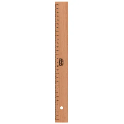 Image de M+R Lineal Holz 30cm Buche Metalleinlage 1 Stück