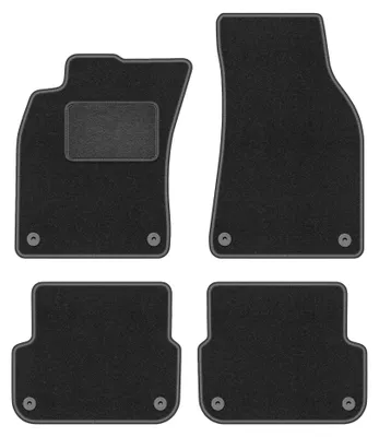 Immagine prodotto di Tappetini in moquette per Audi A6 C6 2004-2006 (berlina/station wagon) – set 4 pezzi, grigio grafite, su misura – Wielganizator LUX