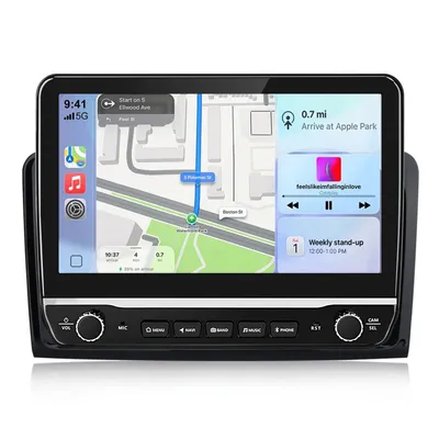 Obrázok produktu pre Hexinex 10,1-palcové autorádio s Androidom 15, kompatibilné s Carplay pre modely Mercedes Benz ML/GL triedy W164 X164 (2005–2012), s Wi-Fi, Bluetooth, ovládaním na volante (SWC), FM, RDS, DSP, DAB+ a USB (2+64GB)
