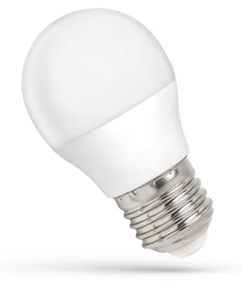 Productafbeelding van 10 x LED-lampen, druppelvorm, 4W = 29W equivalent, E27 fitting, mat, bolvormig, 160° lichtbundel, warm wit, 3000K