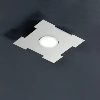 Image de Plafonnier contemporain Athens Metal White 1 Light Gx53