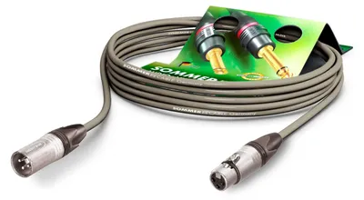 Produktbild von Lautsprecherkabel Meridian, 2 x 1.50 mm² | XLR / XLR, NEUTRIK® | 1,00m | grau