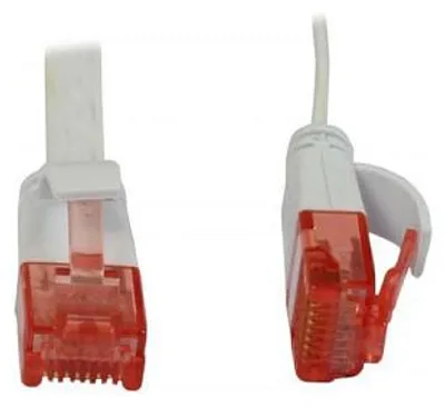Produktbild von Synergy21 Patchkabel RJ45, CAT6 250Mhz, 2m weiss, UTP(U/UTP), PVC, Flach, ,