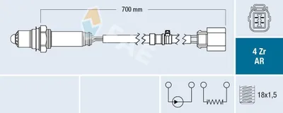 Produktbild von FAE Lambdasonde für HONDA Accord VII Limousine (CL, CN) 75609