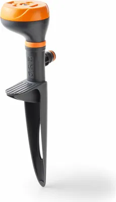Produktbild von MINI DRIVER 4-Zonen-Kreisregner auf Pfahl - Orange