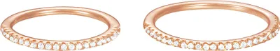 Produktbild von Esprit Damen Ring Fingerring Set Silber Rosé Zirkonia ESSE91010C1, Ringgröße:57 (18.1 mm Ø)
