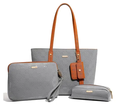 Produktbild von Damentasche Set, Handtasche, Wickeltasche, Kosmetiktasche und Kartenhalter