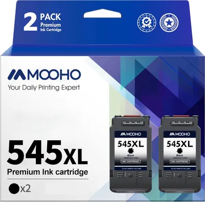 Produktbild von 2x PG-545XL Druckerpatrone für Canon 545 XL Schwarz für Pixma MX490 MX495 TR4550 TR4551 TS3150 iP2800 iP2850 MG2450 MG2550 MG2550S MG2920