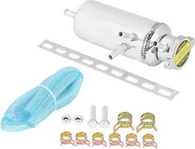 Image de Réservoir de trop-plein en aluminium de 350 ml pour voitures et SUV - Utilisation universelle.