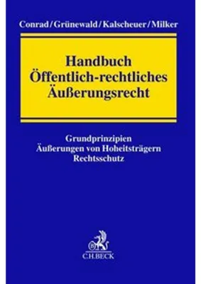 Obrázek produktu pro Handbuch Öffentlich-rechtliches Äußerungsrecht