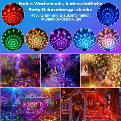 Produktbild von Discolicht Partylicht 7 Objektive mit Fernbedienung, Fwiull Disco Licht