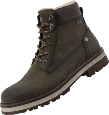 Image de Mustang Veterschoenen Hoog  Veterschoenen Hoog - Khaki - Maat 40