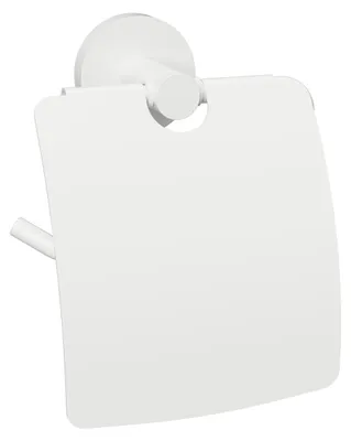 Produktbild von Sapho X-ROUND WHITE Toilettenpapierhalter mit Deckel, Weiß matt
