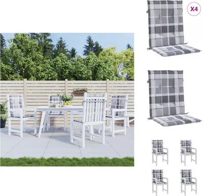 Produktbild von vidaXL Gartenstuhlauflagen für Niedriglehner 4 Stk. 100x50x3 cm -  Sitzpolster
