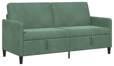 Image de Canapé vidaXL avec rangement, vert d'eau, 172 x 78 x 87 cm, polyester