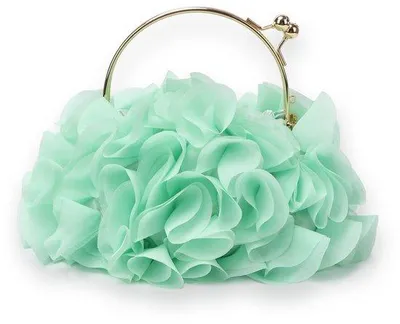 Image de Pochette en satin à motif floral pour femme