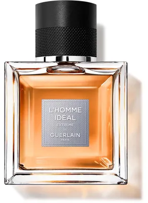 Produktbild von Guerlain L'Homme Idéal Extrême, Männer, 50 ml, Nicht nachfüllbare Flasche, Mandel, Bergamotte, Rosa Pfeffer, Zimt, Heliotrop, Mandel, Pflaume, Zedernholz, Leder, Tabak, Patschuli