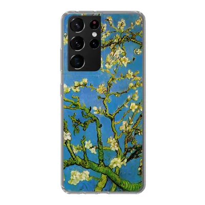 Produktbild von MuchoWow® Handyhülle Schutzhülle Hülle für Samsung Galaxy S21 Ultra Mandelblüte - Vincent van Gogh Silikon Softcase Handy Hülle - Mobiltelefon