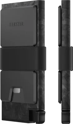 Produktbild von Ekster Karbonfaser Kartenhalter - Kartenhalter für 12 Karten - RFID Sperrung - Brieftasche Kartenhalter - Geschmiedeter Kohlenstoff