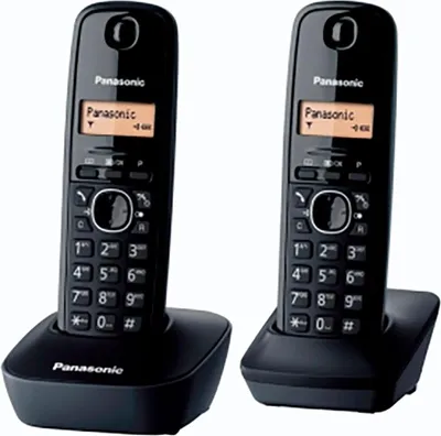 Obrázek produktu pro Panasonic KX-TG1612FXH, DECT telefon, 50 pol., Identifikace volajícího, Černá