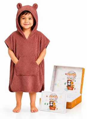 Image de Peignoir de bain pour enfants, en 100% bambou, extra chaud et doux