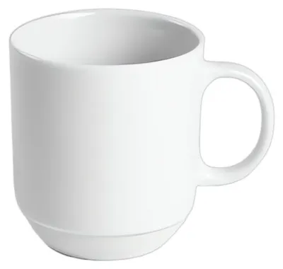 Obrázek produktu pro Homla, bílá hrnčíková hrnky, objem 300 ml