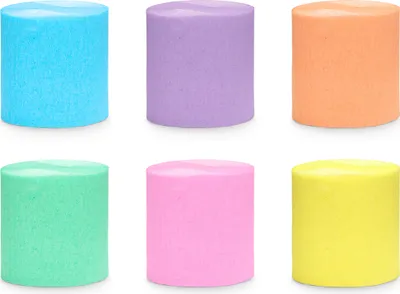 Immagine prodotto di Rotoli di carta crespa 5 x 10 m, set di 6 colori pastello